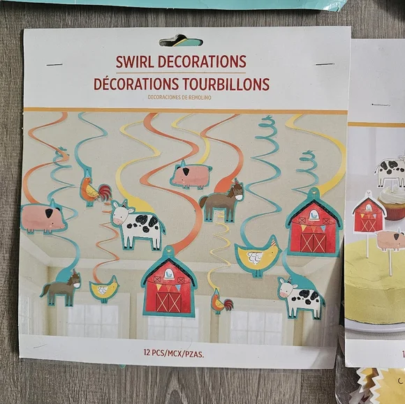 Birthday Party Farm theme bundle NWT